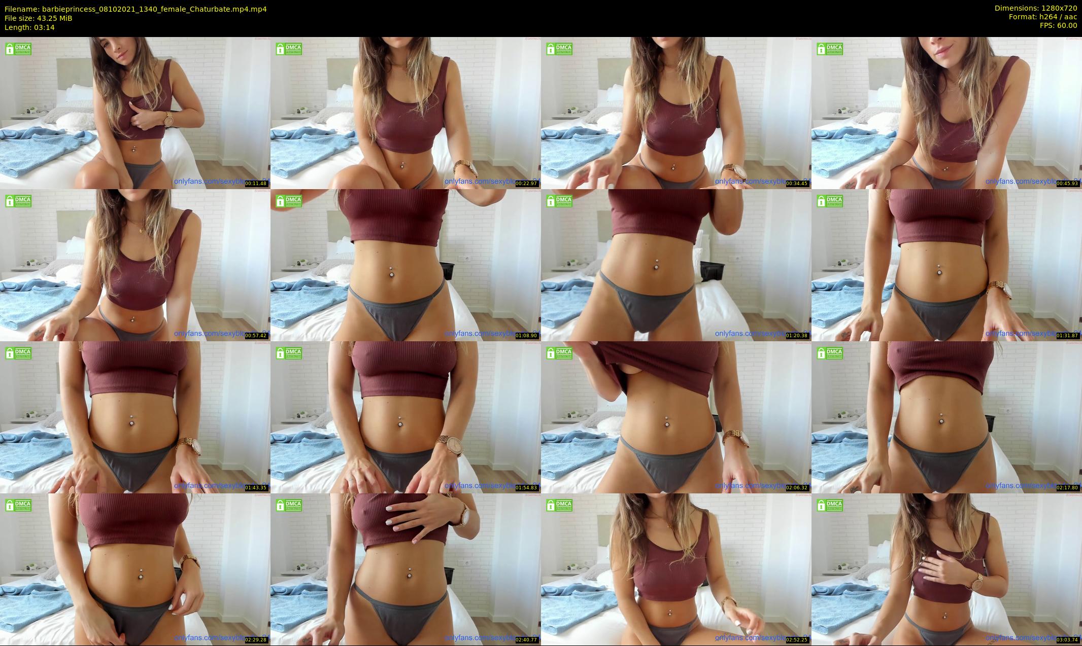 barbieprincess — 4 minute Chaturbate female cam show recording, 720p, Oct 8, 2021