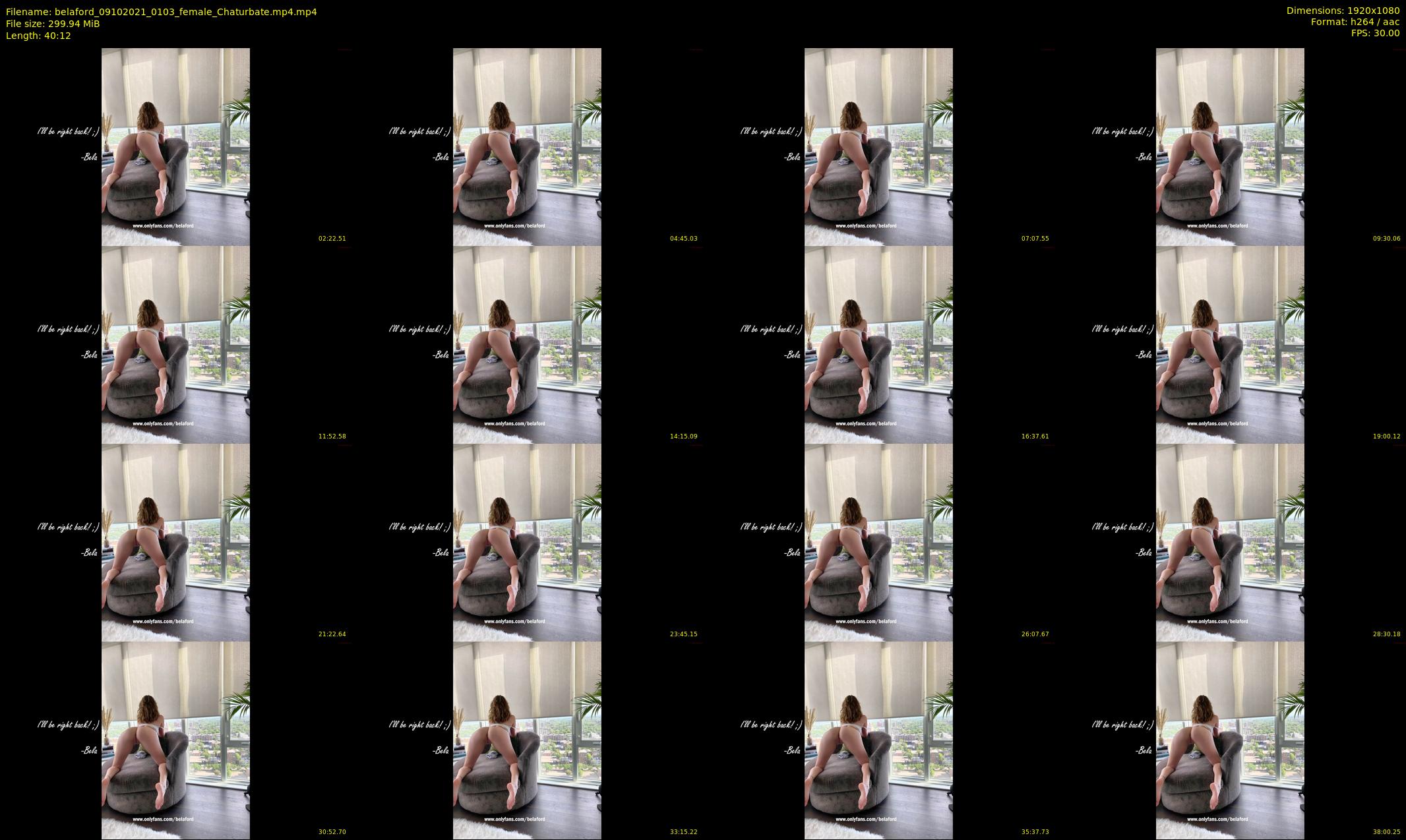 belaford — 41 minute Chaturbate female cam show recording, 1080p, Oct 9, 2021