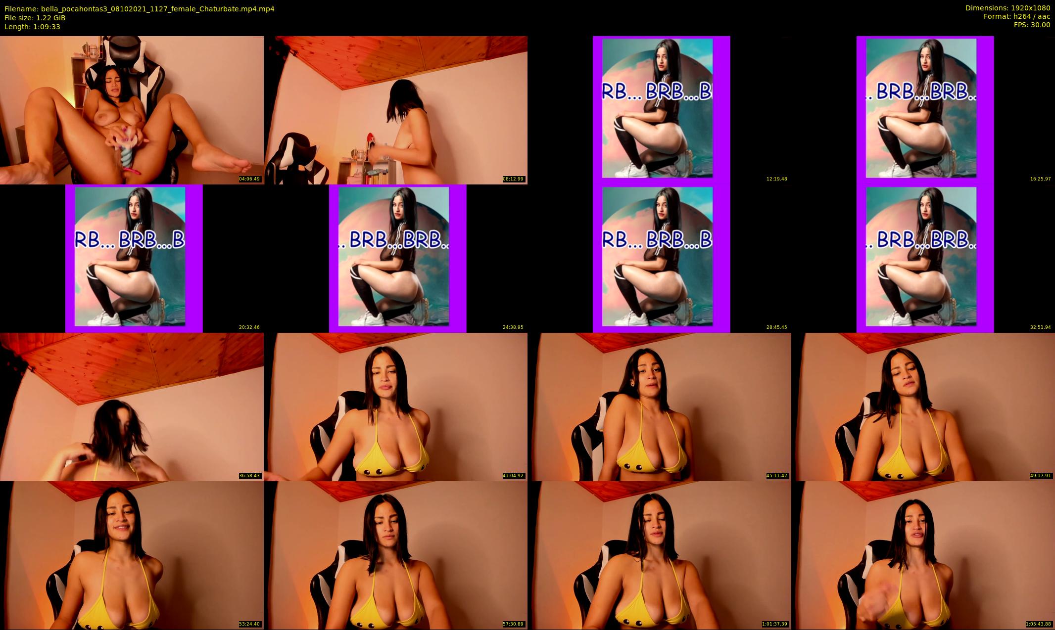 bella_pocahontas3 — 70 minute Chaturbate female cam show recording, 1080p, Oct 8, 2021