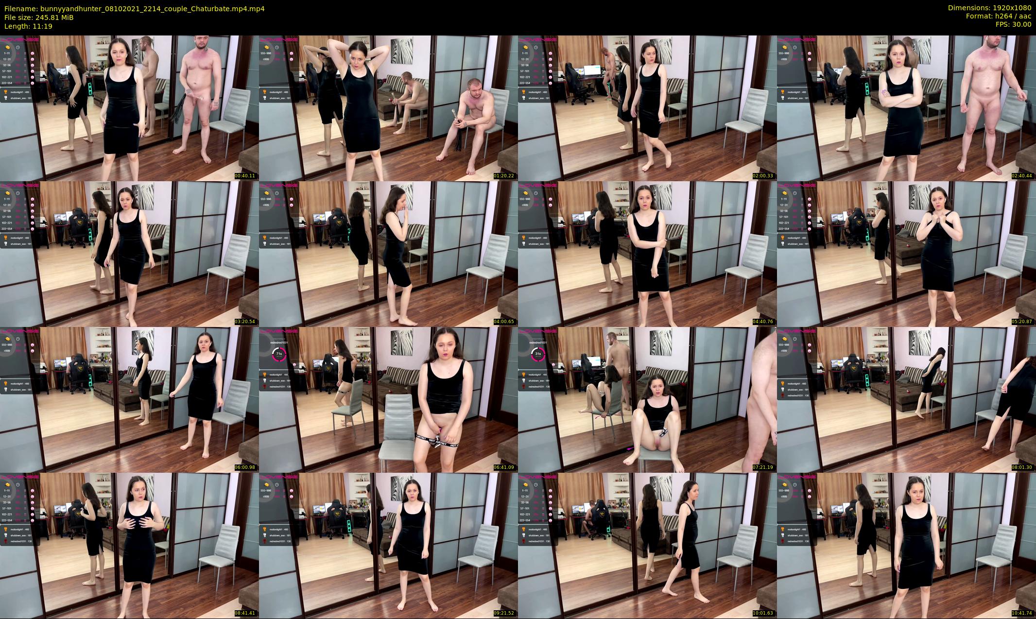 bunnyyandhunter — 12 minute Chaturbate couple cam show recording, 1080p, Oct 8, 2021
