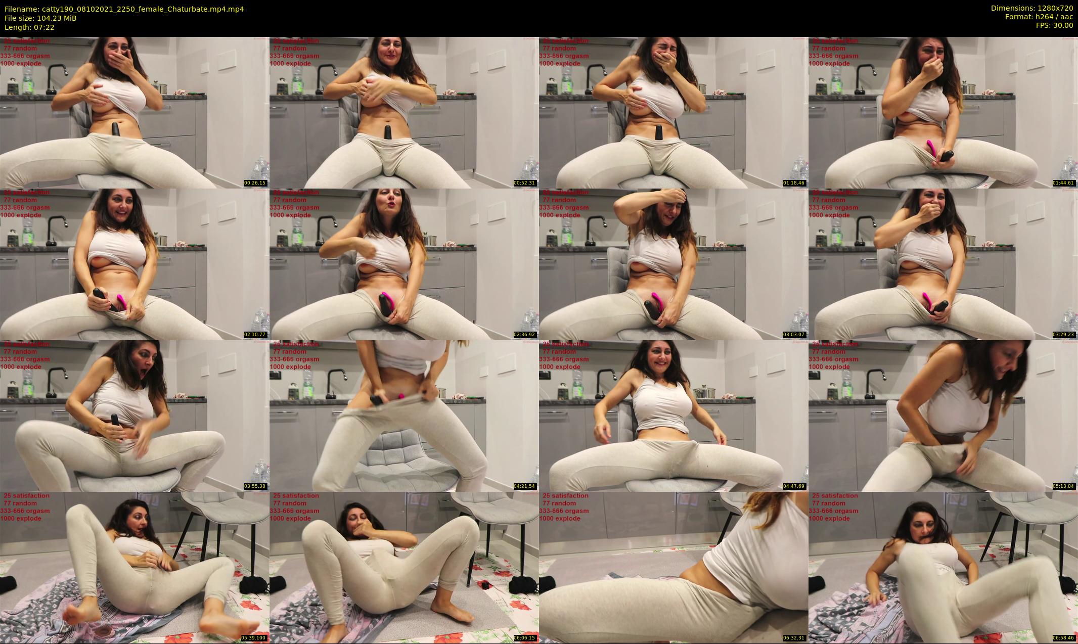 catty190 — 8 minute Chaturbate female cam show recording, 720p, Oct 8, 2021