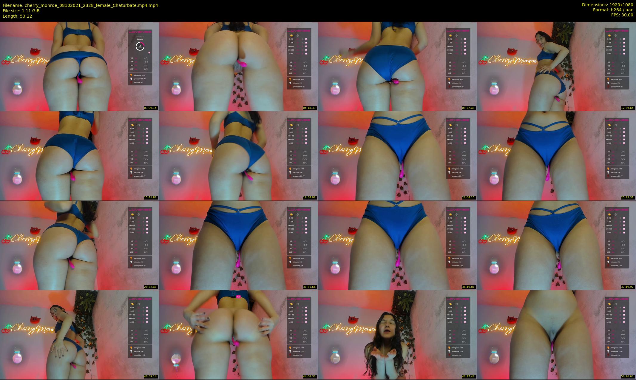 cherry_monroe — 54 minute Chaturbate female cam show recording, 1080p, Oct 8, 2021