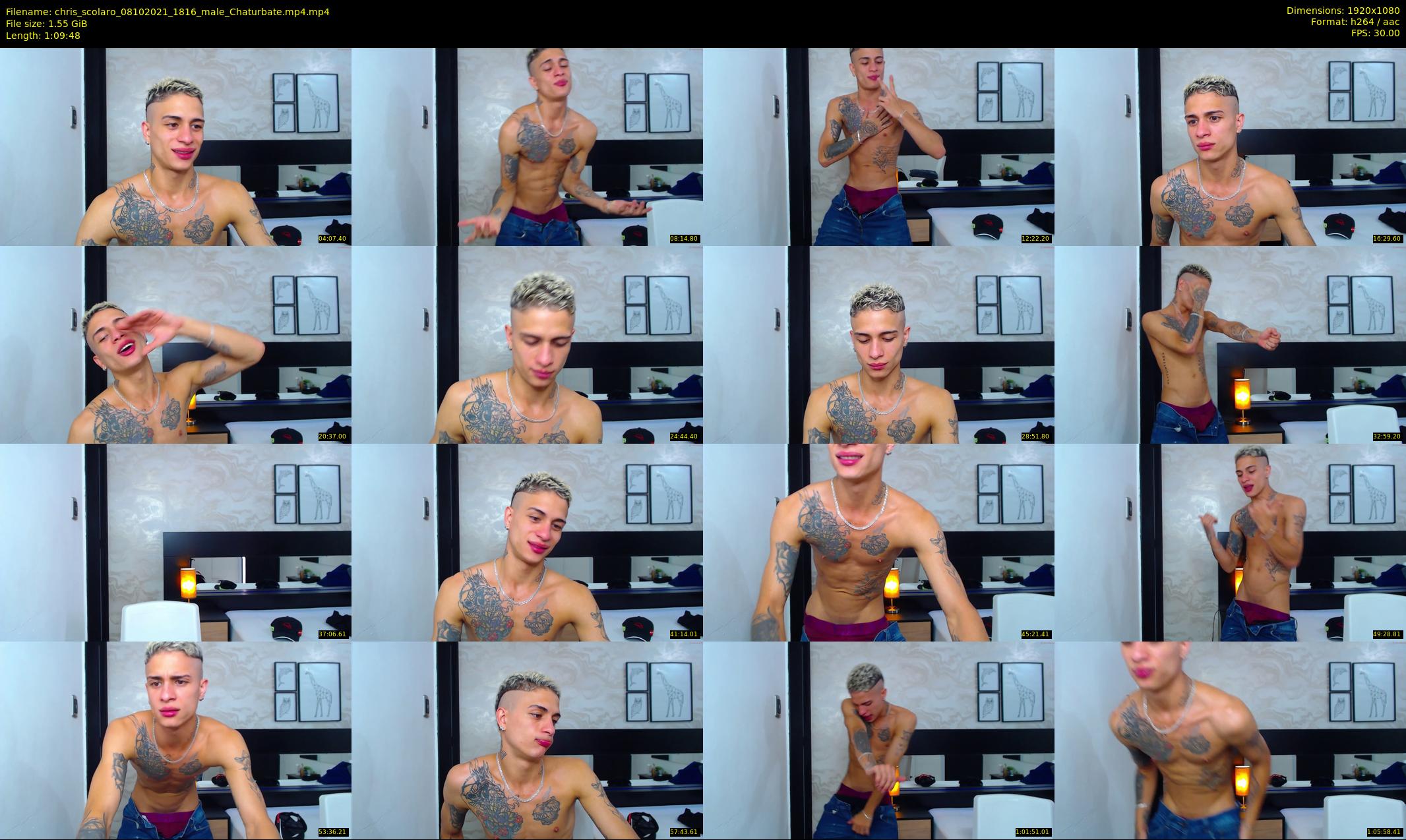 chris_scolaro — 70 minute Chaturbate male cam show recording, 1080p, Oct 8, 2021