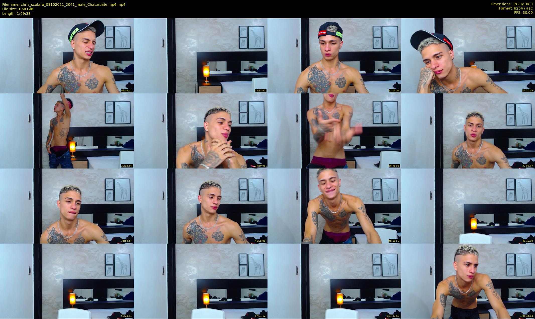 chris_scolaro — 70 minute Chaturbate male cam show recording, 1080p, Oct 8, 2021