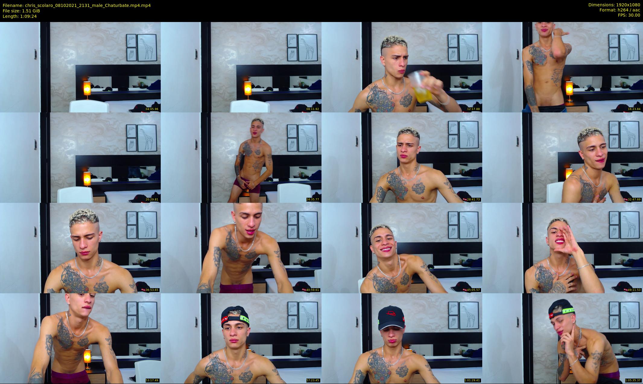 chris_scolaro — 70 minute Chaturbate male cam show recording, 1080p, Oct 8, 2021