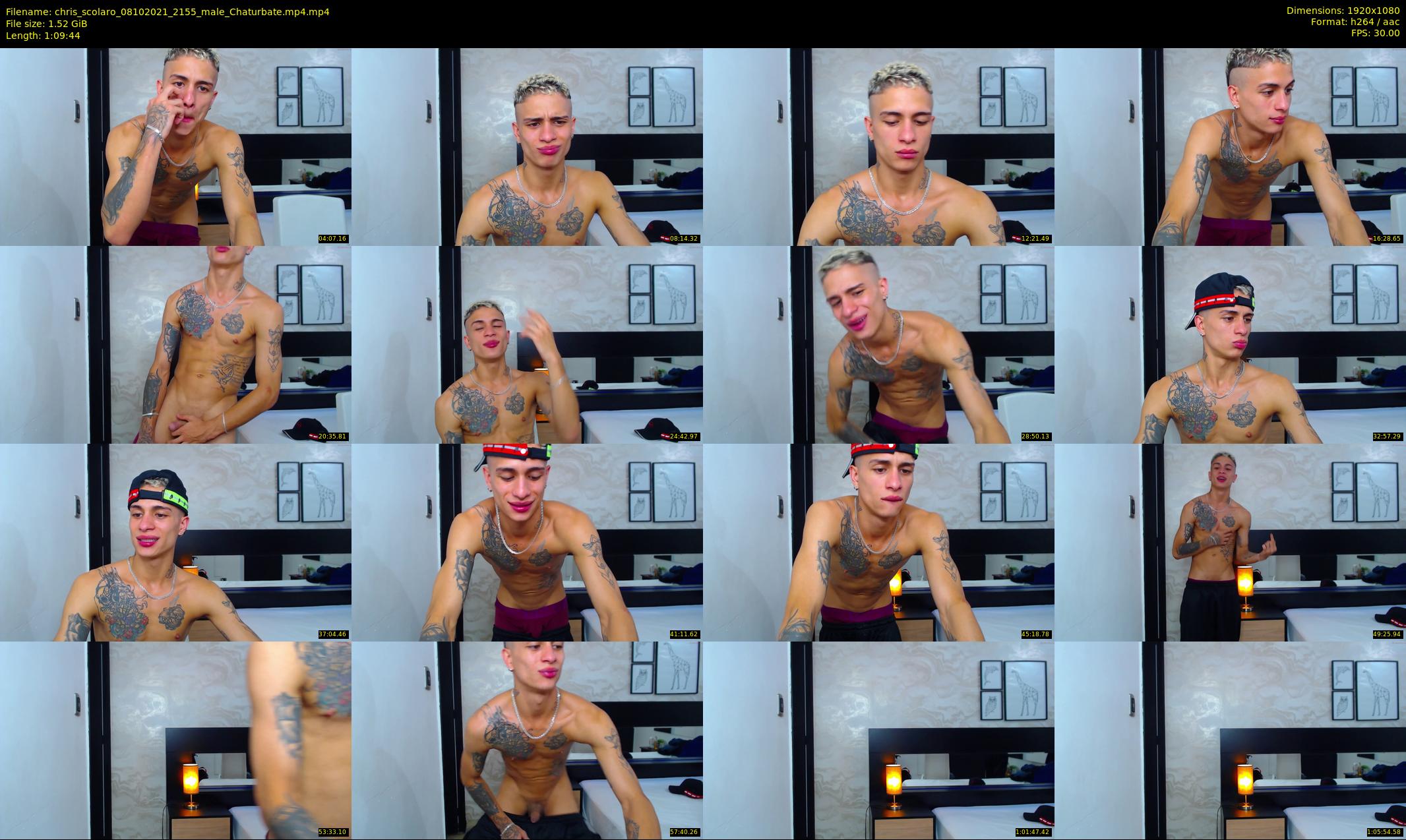chris_scolaro — 70 minute Chaturbate male cam show recording, 1080p, Oct 8, 2021