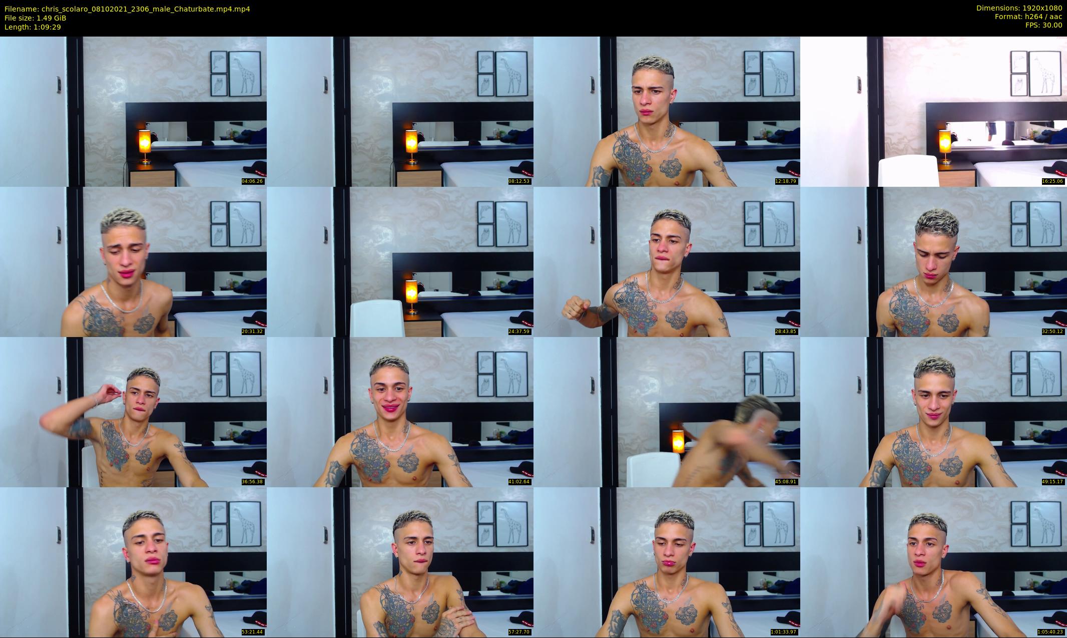 chris_scolaro — 70 minute Chaturbate male cam show recording, 1080p, Oct 8, 2021