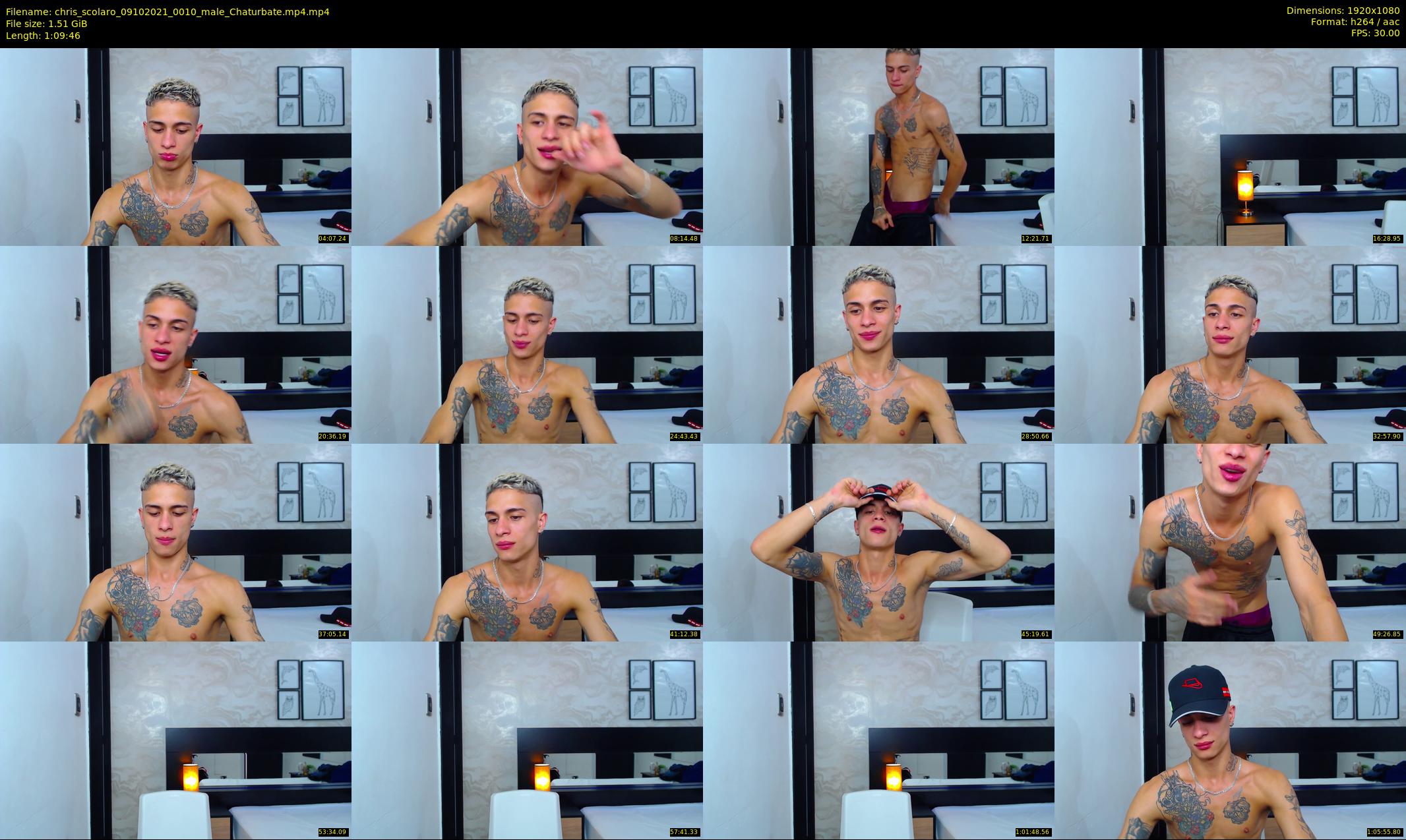 chris_scolaro — 70 minute Chaturbate male cam show recording, 1080p, Oct 9, 2021