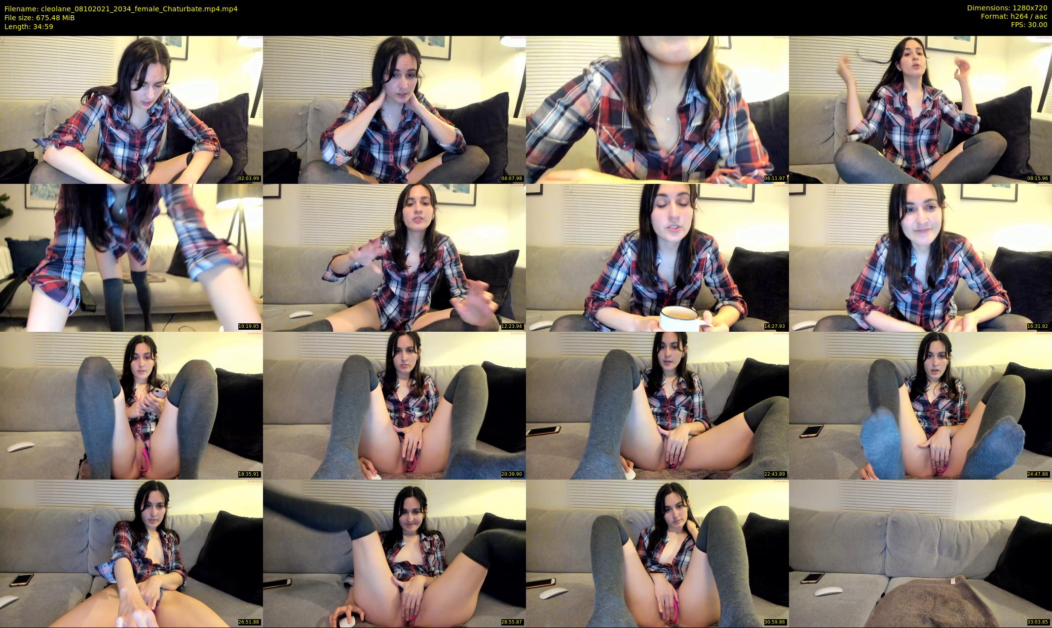cleolane — 35 minute Chaturbate female cam show recording, 720p, Oct 8, 2021