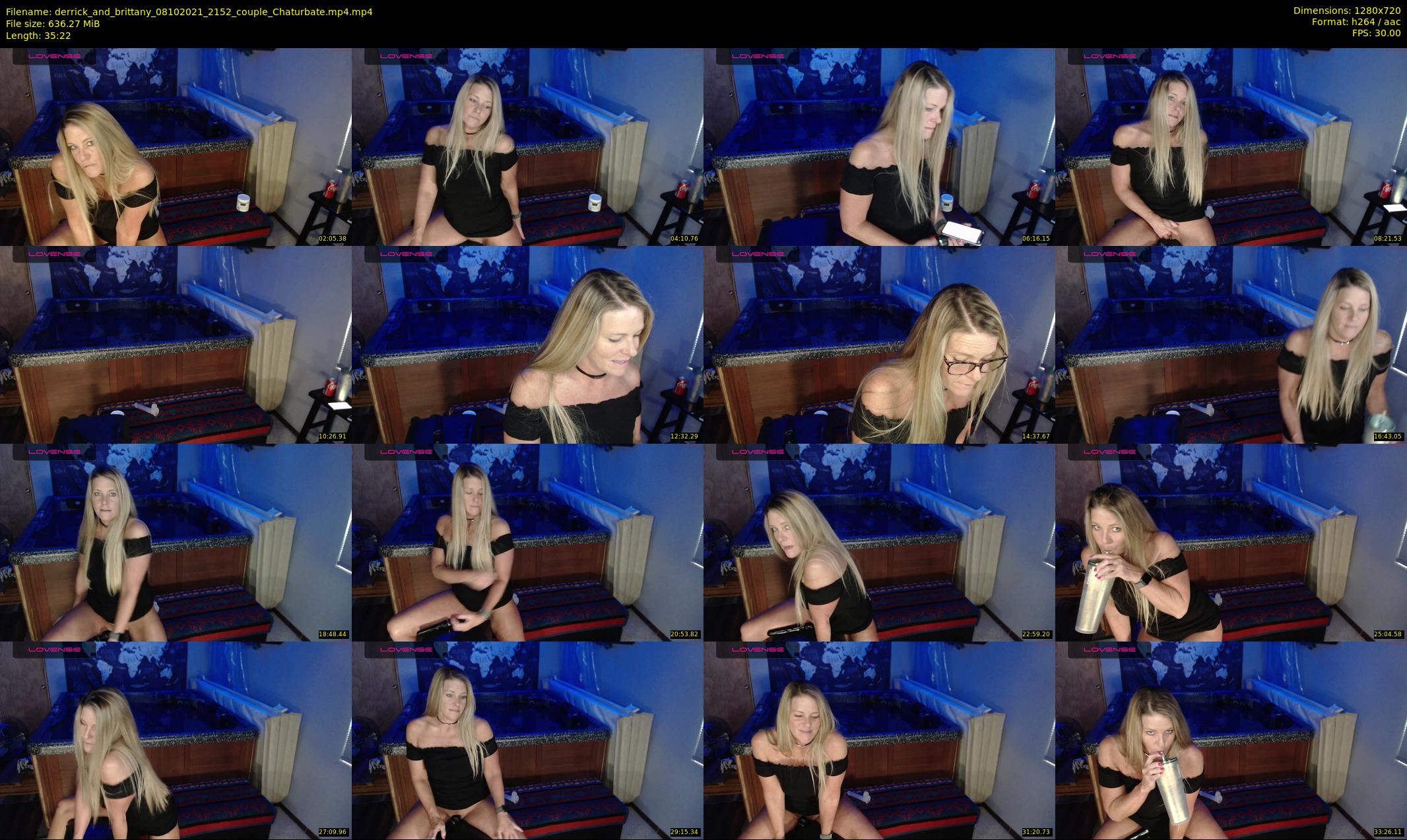 derrick_and_brittany — 36 minute Chaturbate couple cam show recording, 720p, Oct 8, 2021