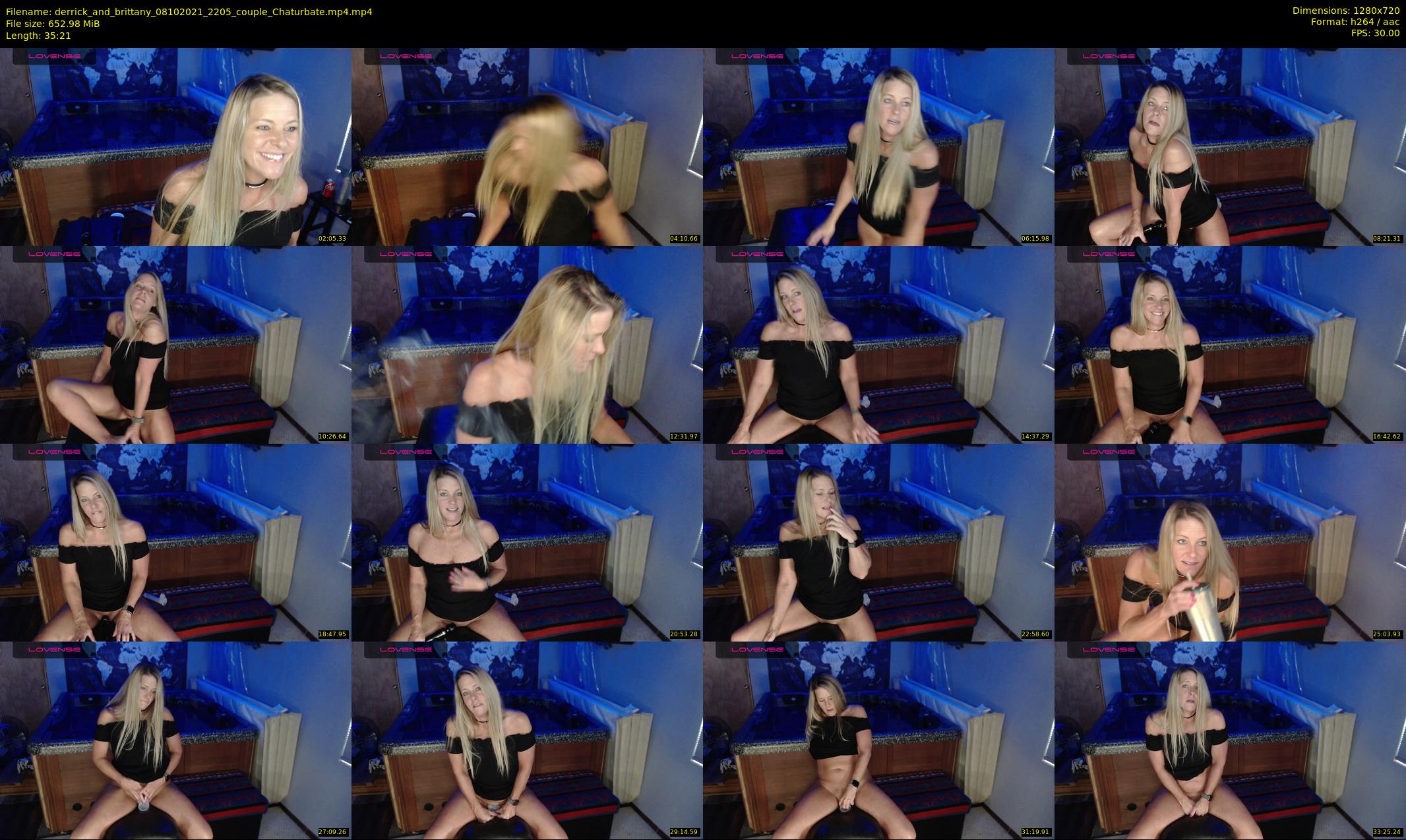 derrick_and_brittany — 36 minute Chaturbate couple cam show recording, 720p, Oct 8, 2021