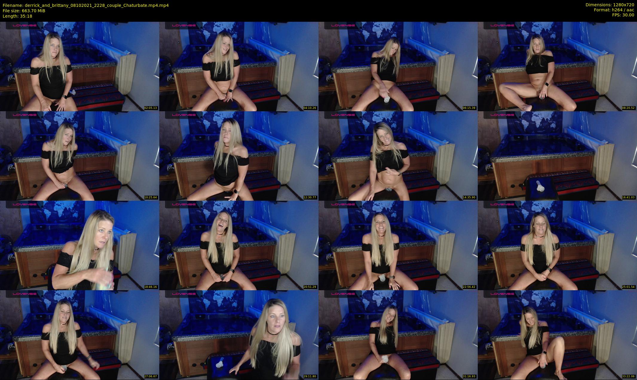 derrick_and_brittany — 36 minute Chaturbate couple cam show recording, 720p, Oct 8, 2021