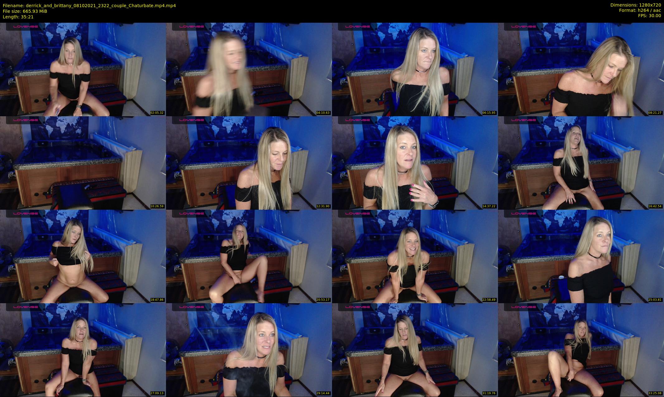 derrick_and_brittany — 36 minute Chaturbate couple cam show recording, 720p, Oct 8, 2021