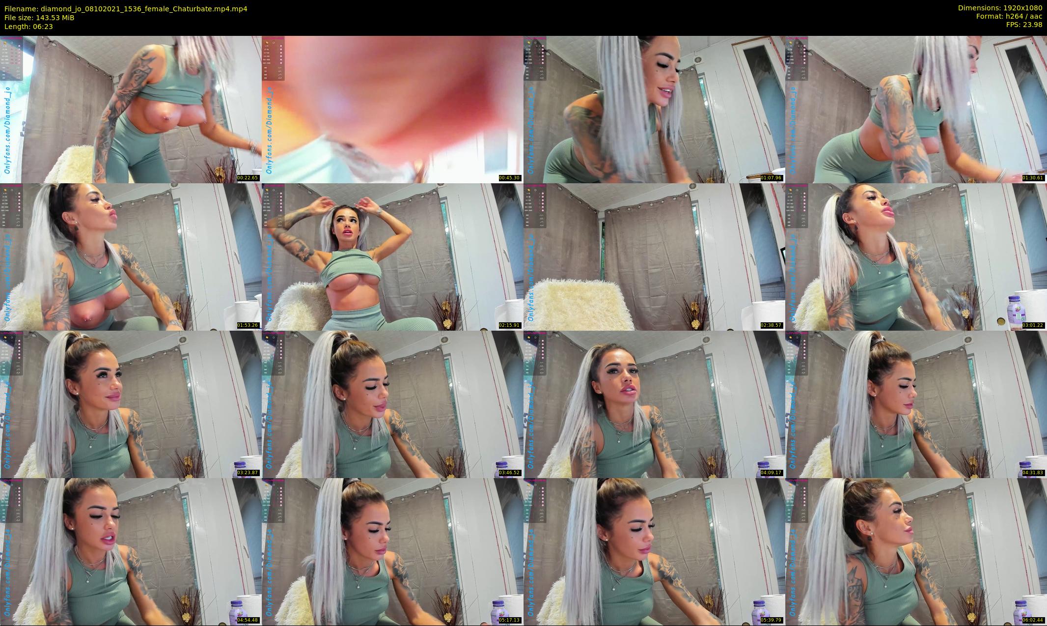 diamond_jo — 7 minute Chaturbate female cam show recording, 1080p, Oct 8, 2021