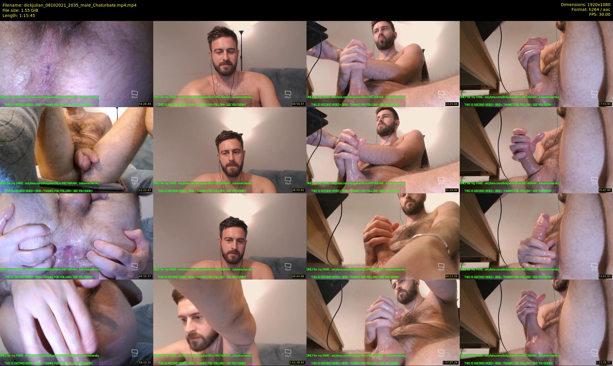 dickjulian — 76 minute Chaturbate male cam show recording, 1080p, Oct 8, 2021