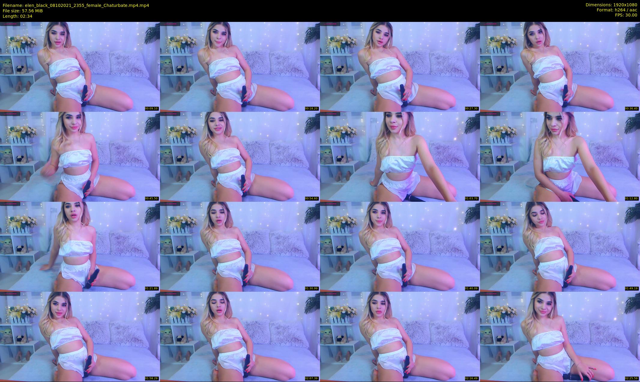 elen_black — 3 minute Chaturbate female cam show recording, 1080p, Oct 8, 2021