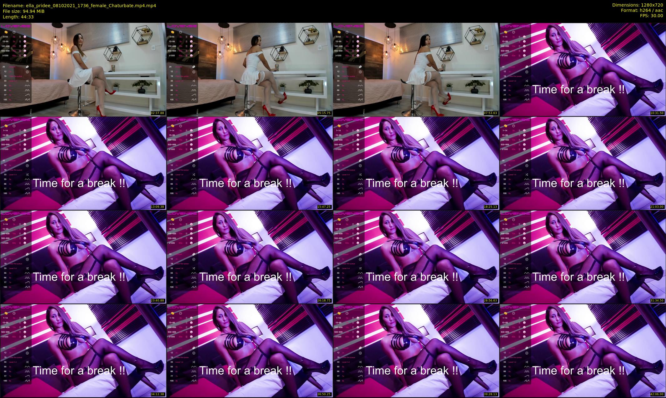 ella_pridee — 45 minute Chaturbate female cam show recording, 720p, Oct 8, 2021