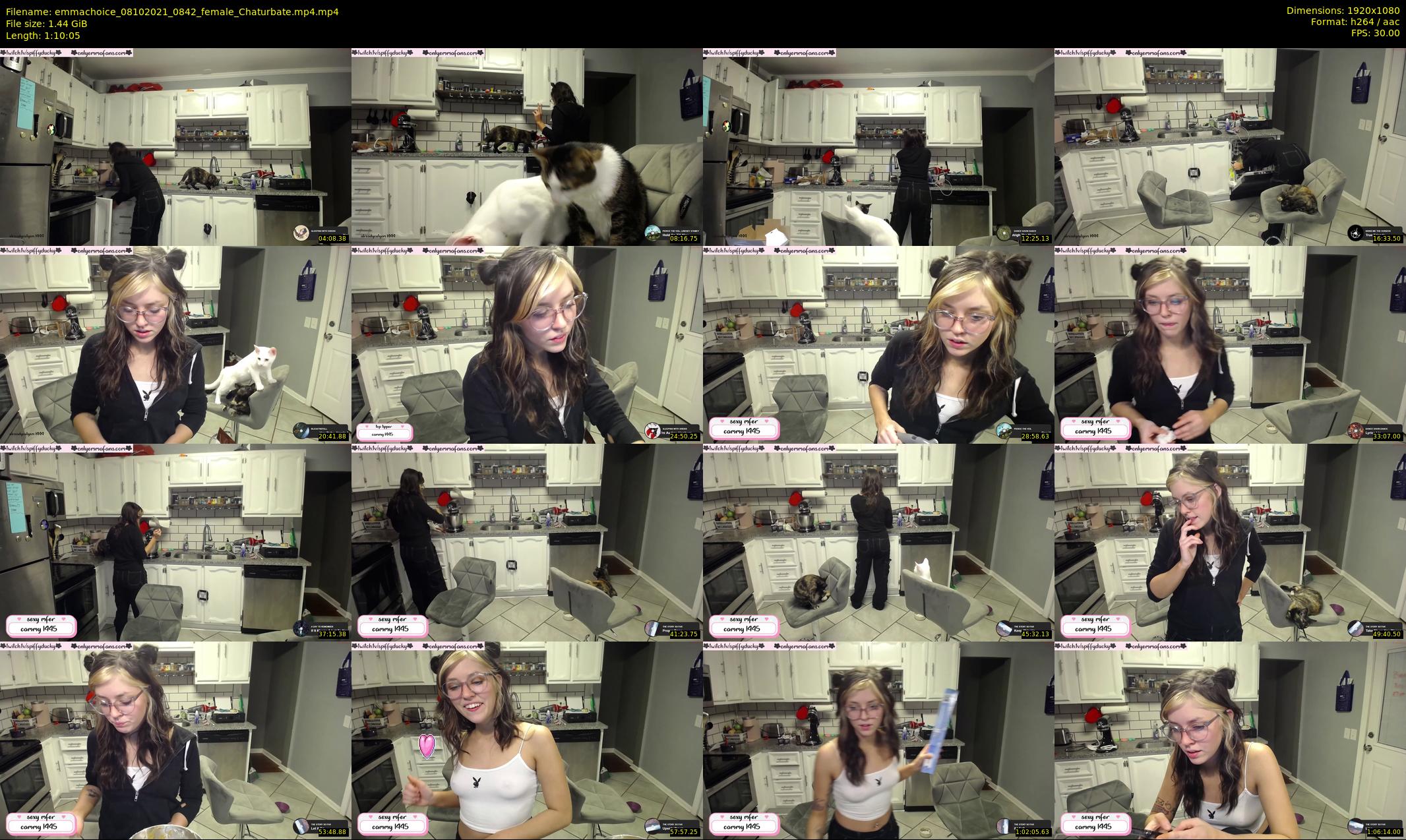 emmachoice — 71 minute Chaturbate female cam show recording, 1080p, Oct 8, 2021