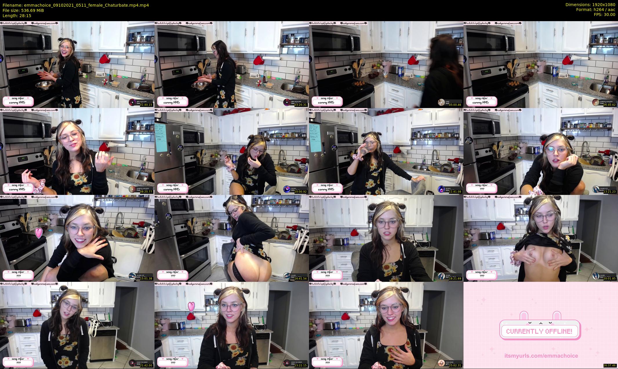 emmachoice — 29 minute Chaturbate female cam show recording, 1080p, Oct 9, 2021