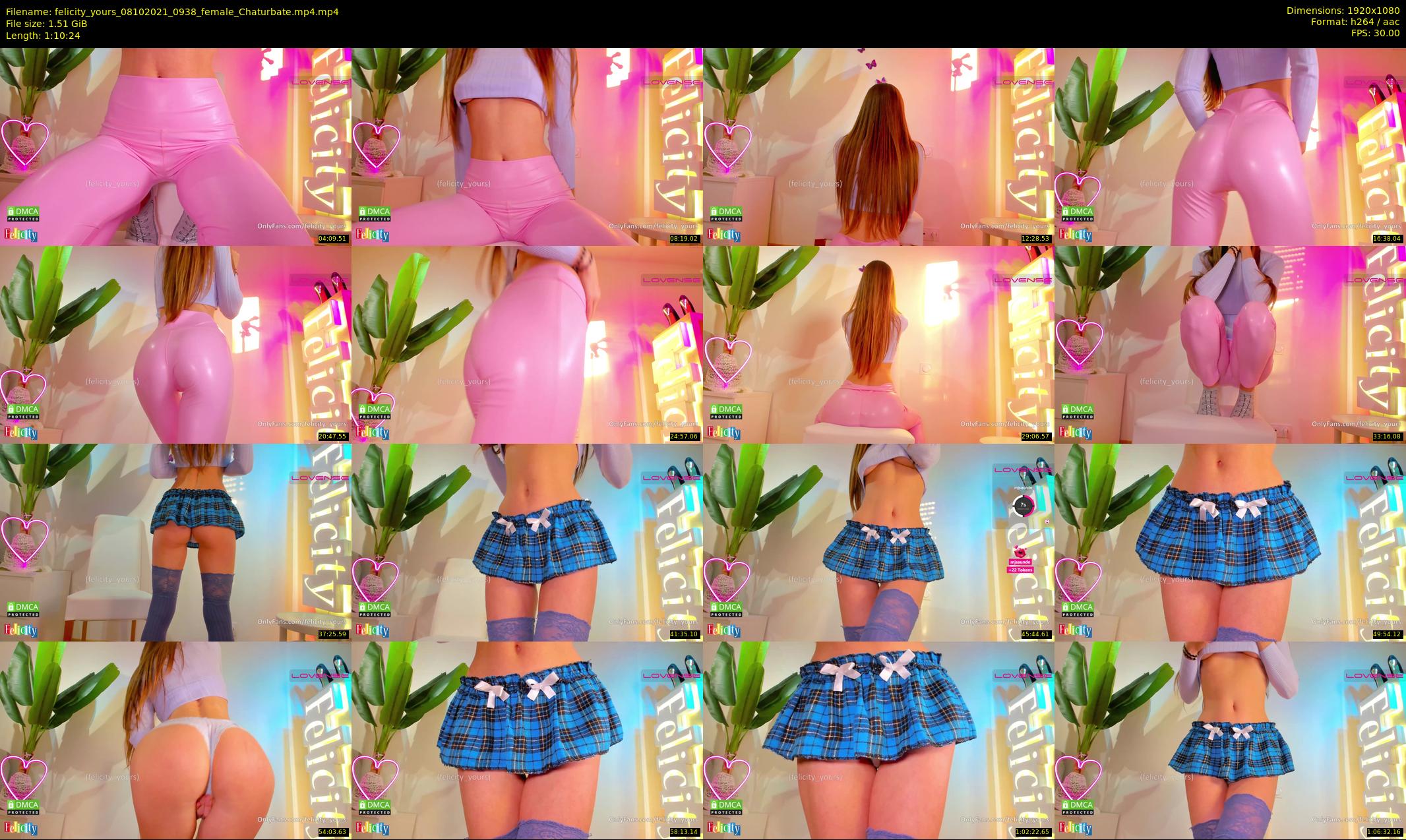 felicity_yours — 71 minute Chaturbate female cam show recording, 1080p, Oct 8, 2021