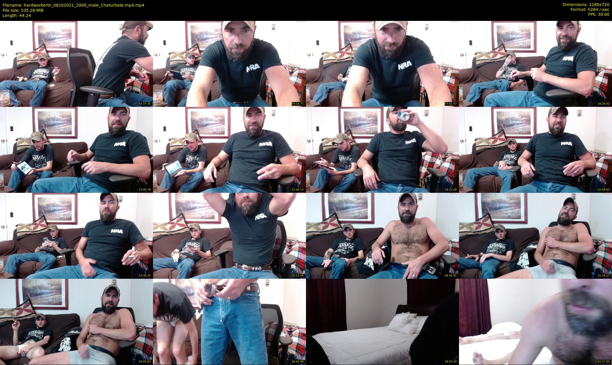 hardworkertn — 45 minute Chaturbate male cam show recording, 720p, Oct 8, 2021