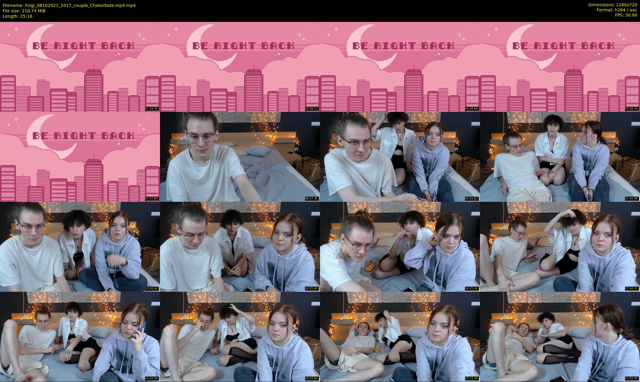 hizgi — 26 minute Chaturbate couple cam show recording, 720p, Oct 8, 2021
