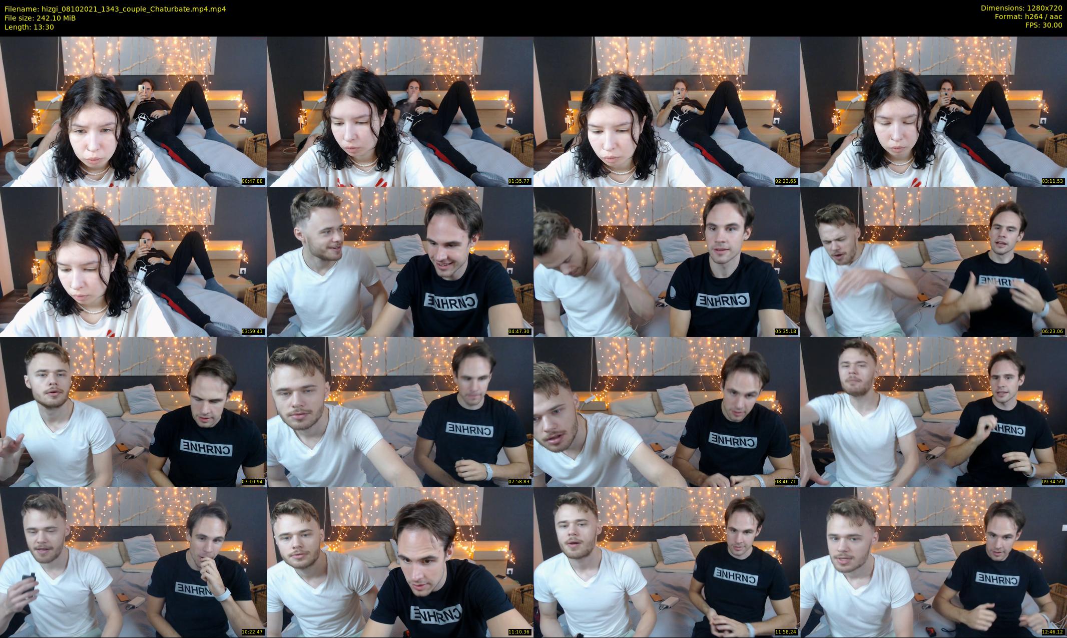 hizgi — 14 minute Chaturbate couple cam show recording, 720p, Oct 8, 2021