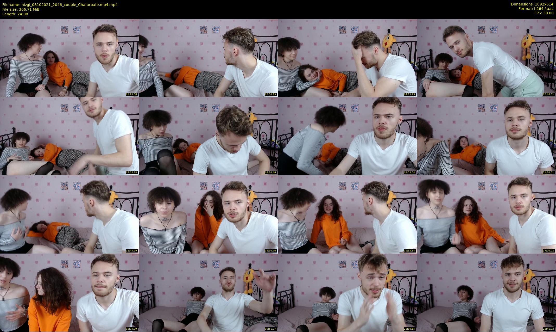 hizgi — 24 minute Chaturbate couple cam show recording, 480p, Oct 8, 2021