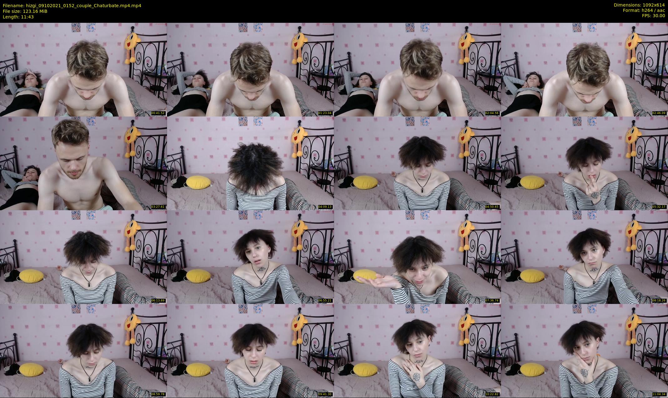 hizgi — 12 minute Chaturbate couple cam show recording, 480p, Oct 9, 2021