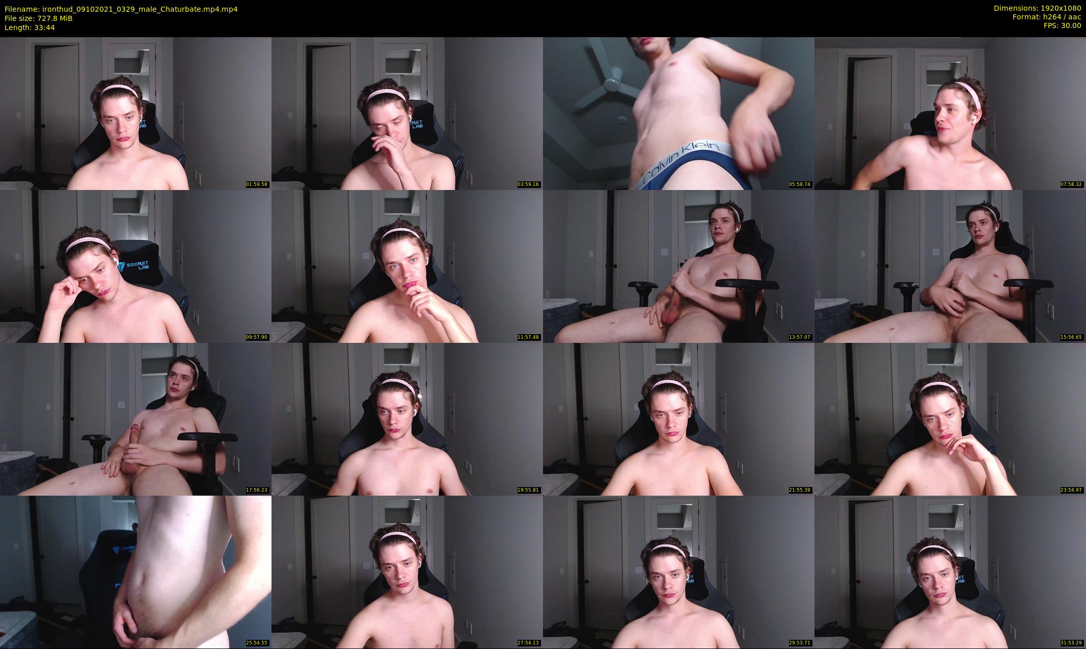 ironthud — 34 minute Chaturbate male cam show recording, 1080p, Oct 9, 2021