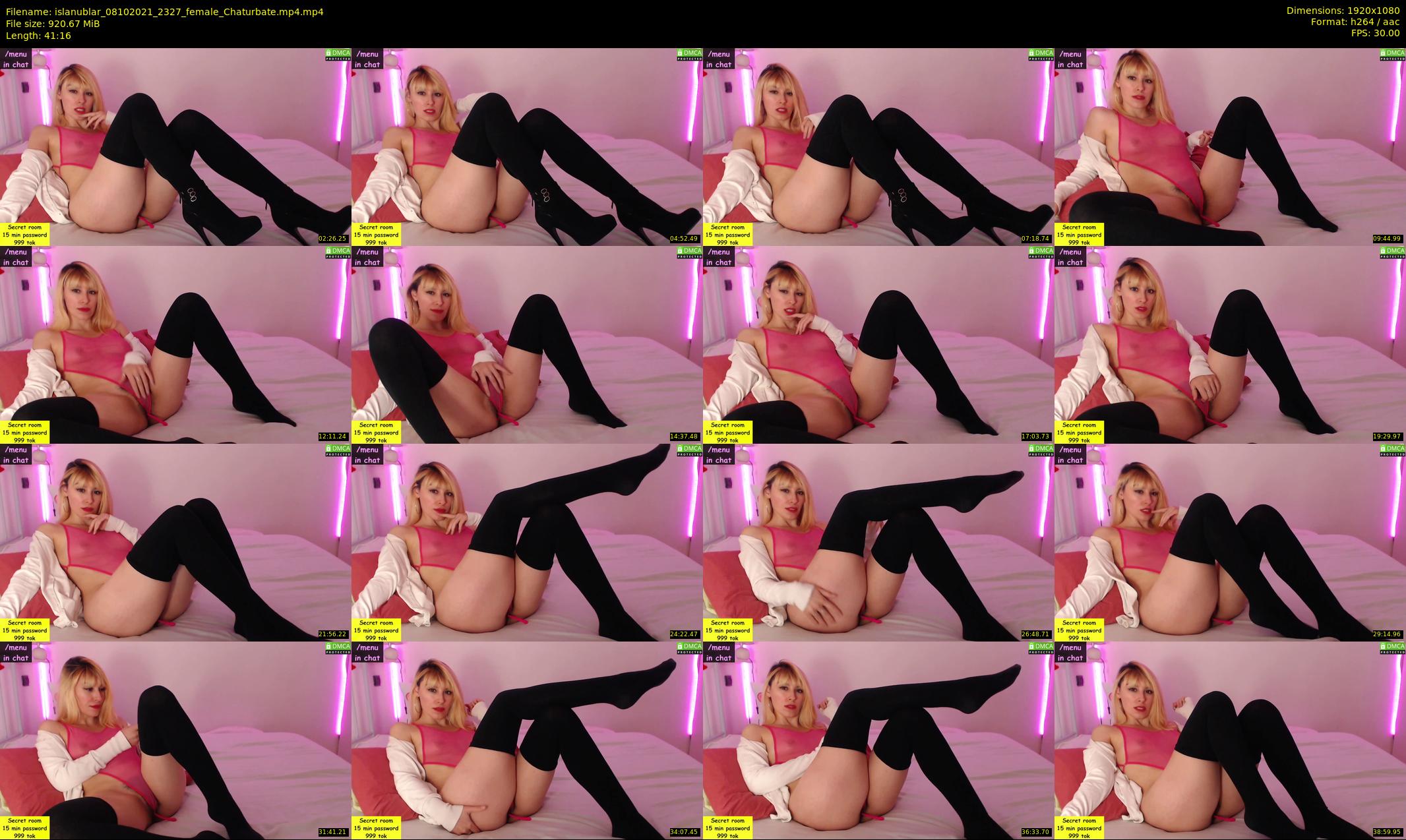 islanublar — 42 minute Chaturbate female cam show recording, 1080p, Oct 8, 2021