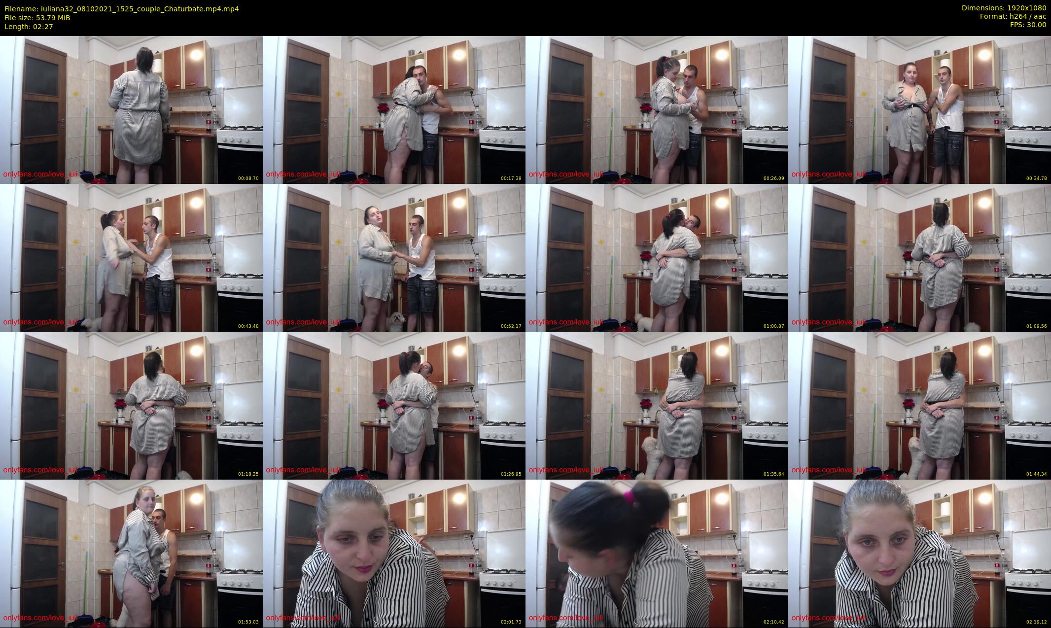 iuliana32 — 3 minute Chaturbate couple cam show recording, 1080p, Oct 8, 2021
