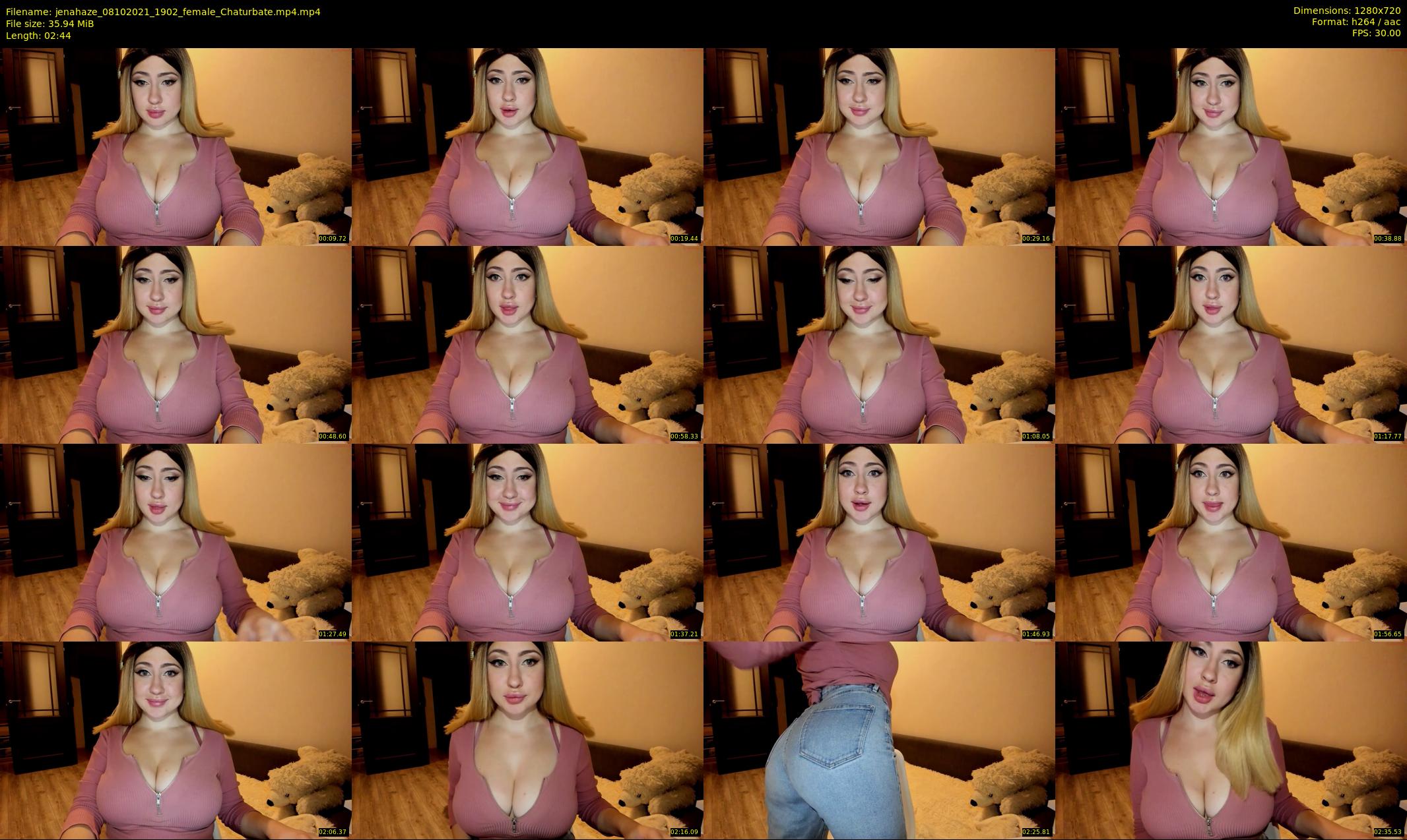 jenahaze — 3 minute Chaturbate female cam show recording, 720p, Oct 8, 2021