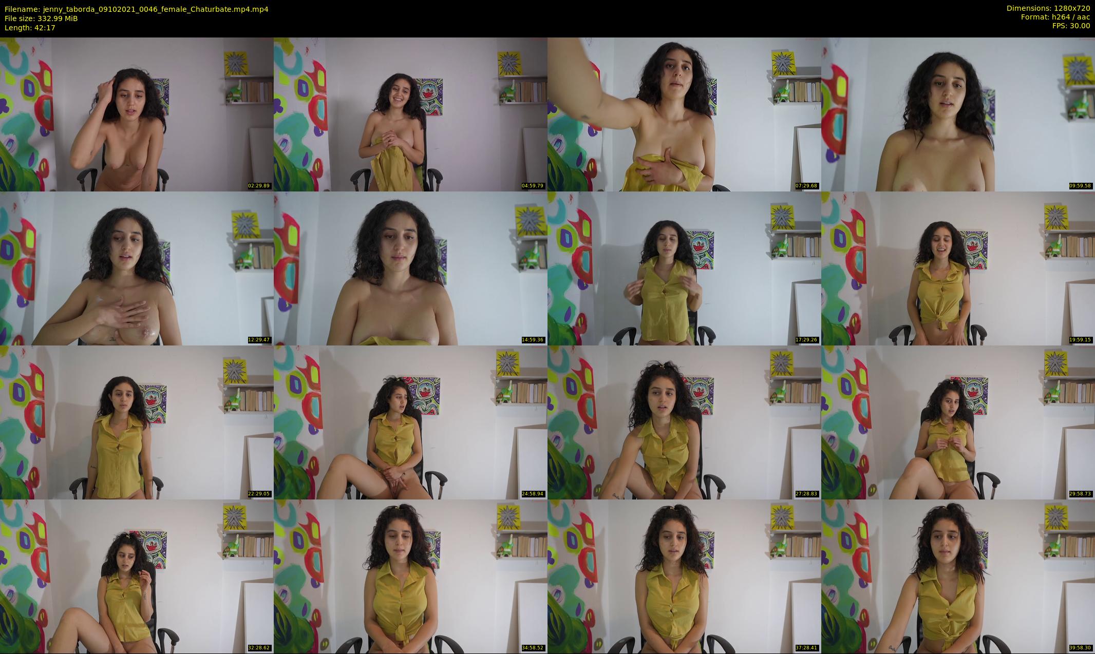 jenny_taborda — 43 minute Chaturbate female cam show recording, 720p, Oct 9, 2021