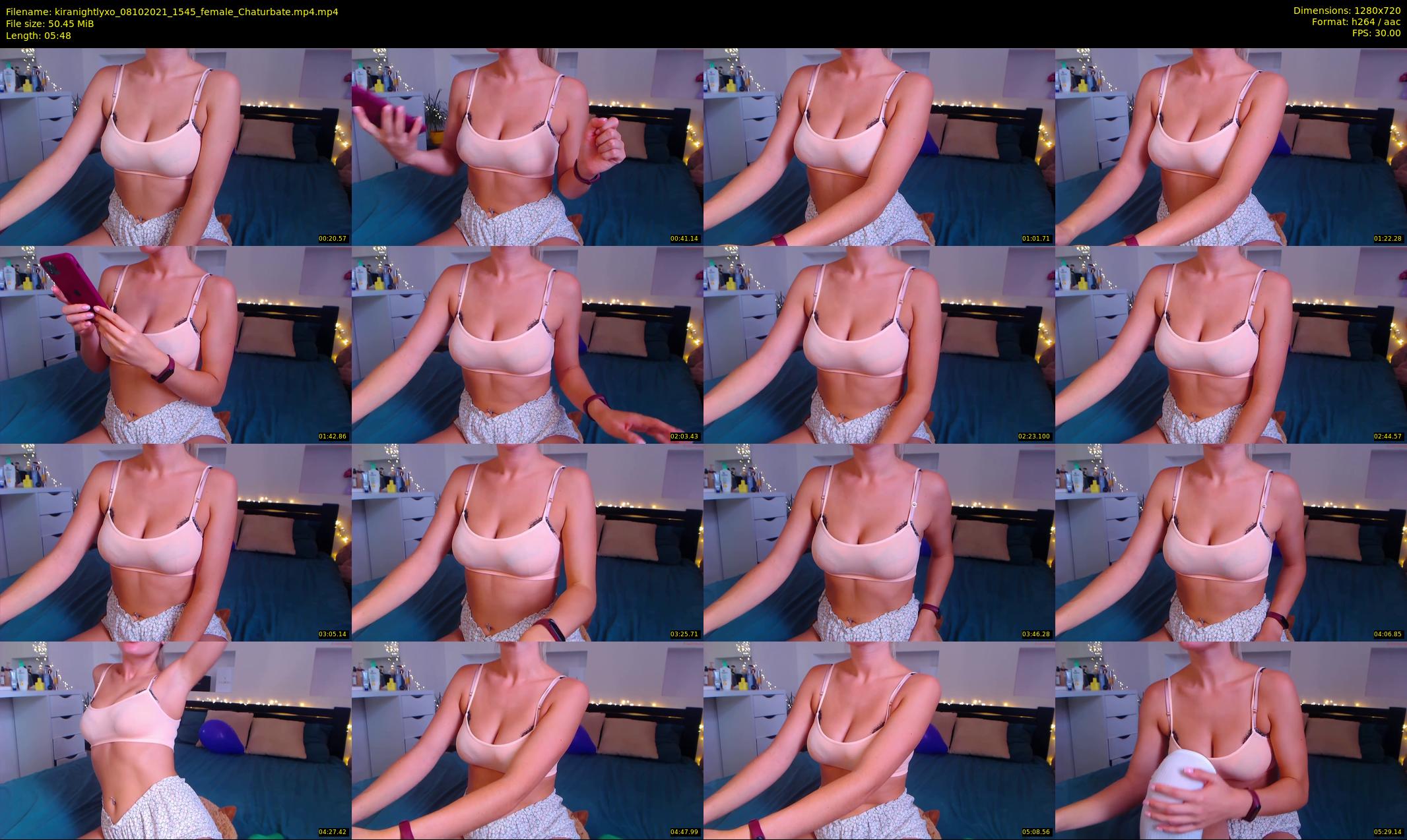 kiranightlyxo — 6 minute Chaturbate female cam show recording, 720p, Oct 8, 2021