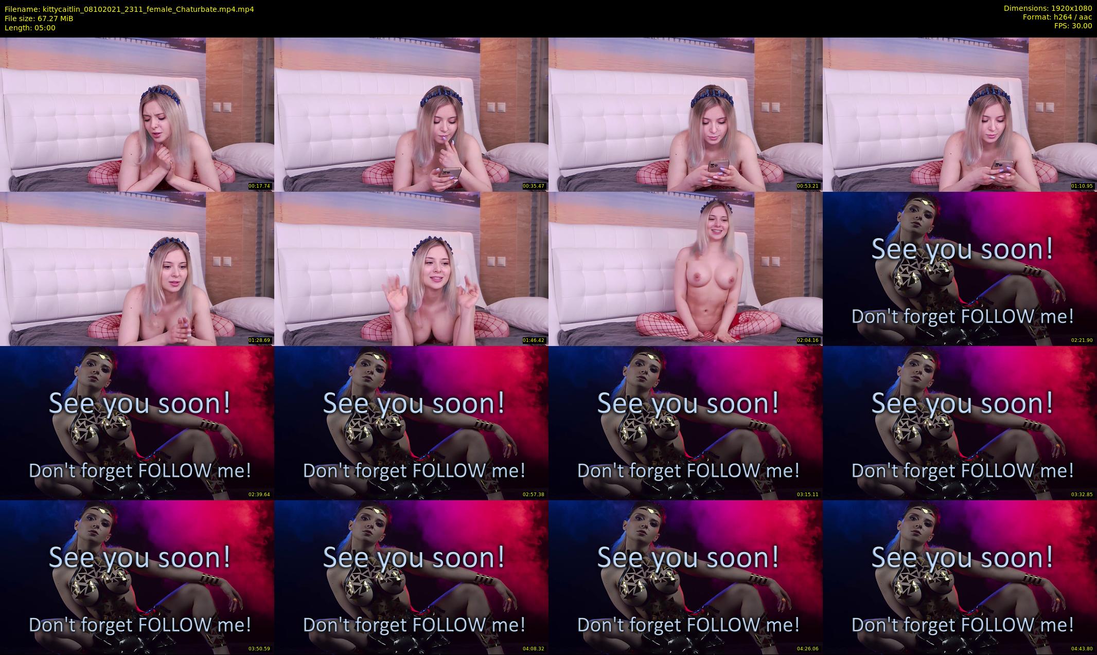 kittycaitlin — 5 minute Chaturbate female cam show recording, 1080p, Oct 8, 2021