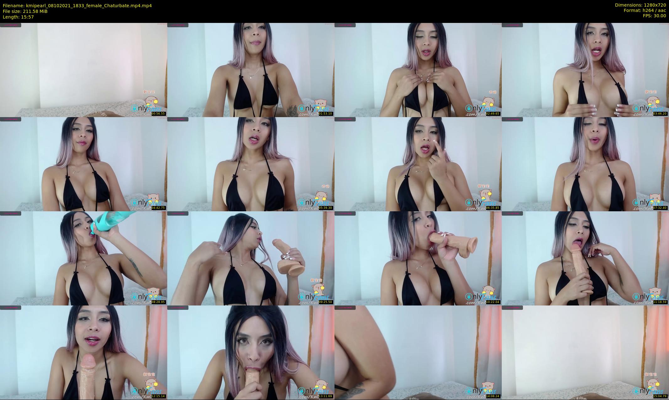kmipearl — 16 minute Chaturbate female cam show recording, 720p, Oct 8, 2021