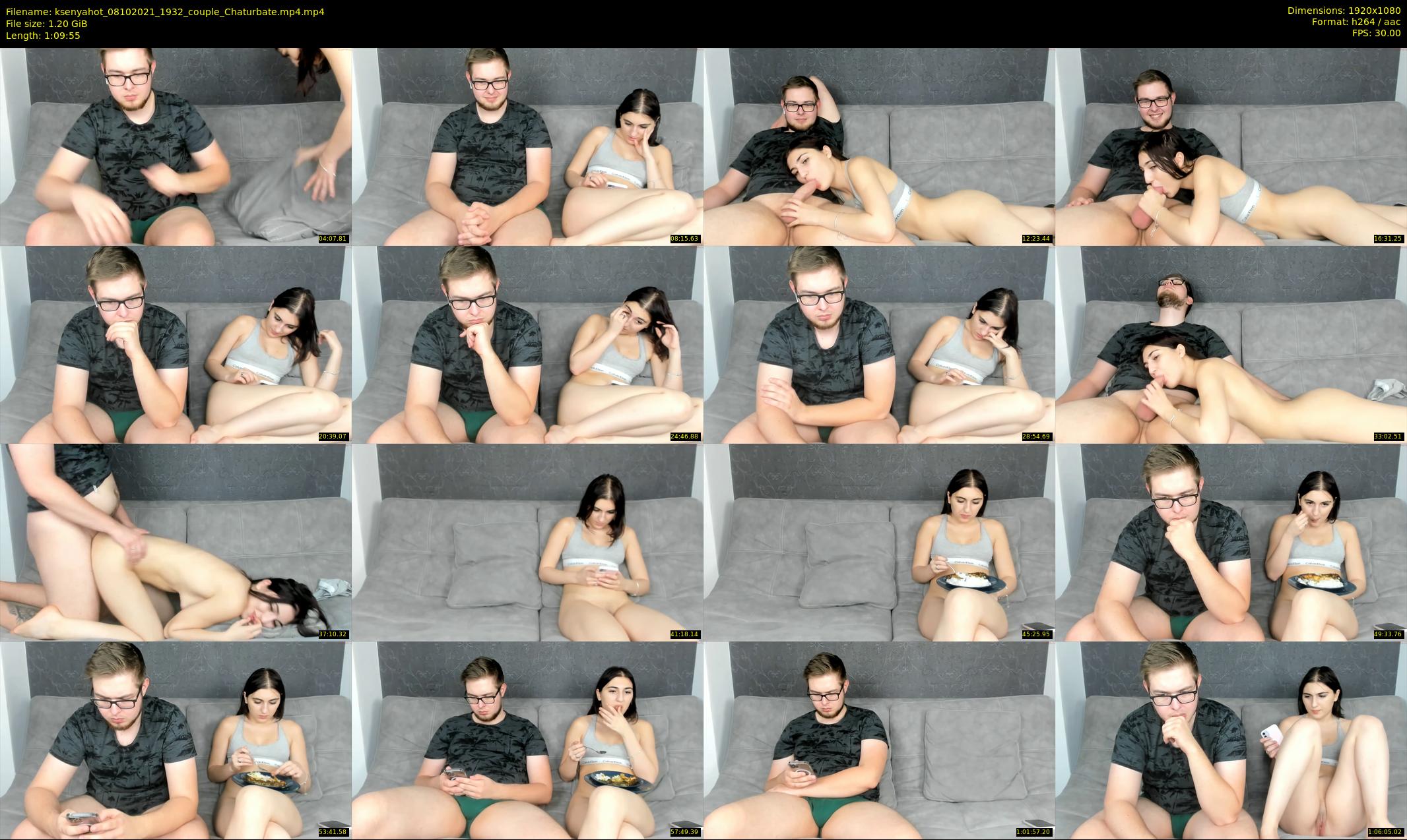 ksenyahot — 70 minute Chaturbate couple cam show recording, 1080p, Oct 8, 2021