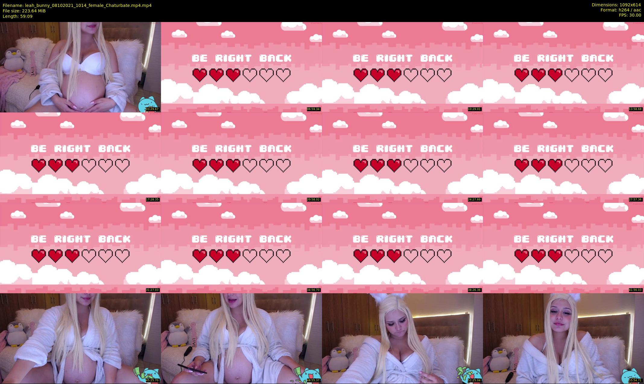 leah_bunny — 60 minute Chaturbate female cam show recording, 480p, Oct 8, 2021