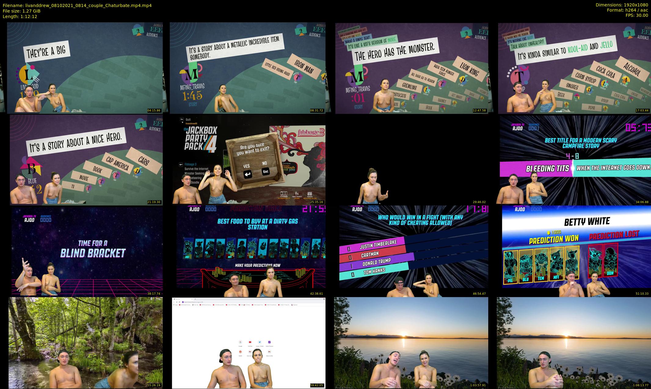 livanddrew — 73 minute Chaturbate couple cam show recording, 1080p, Oct 8, 2021