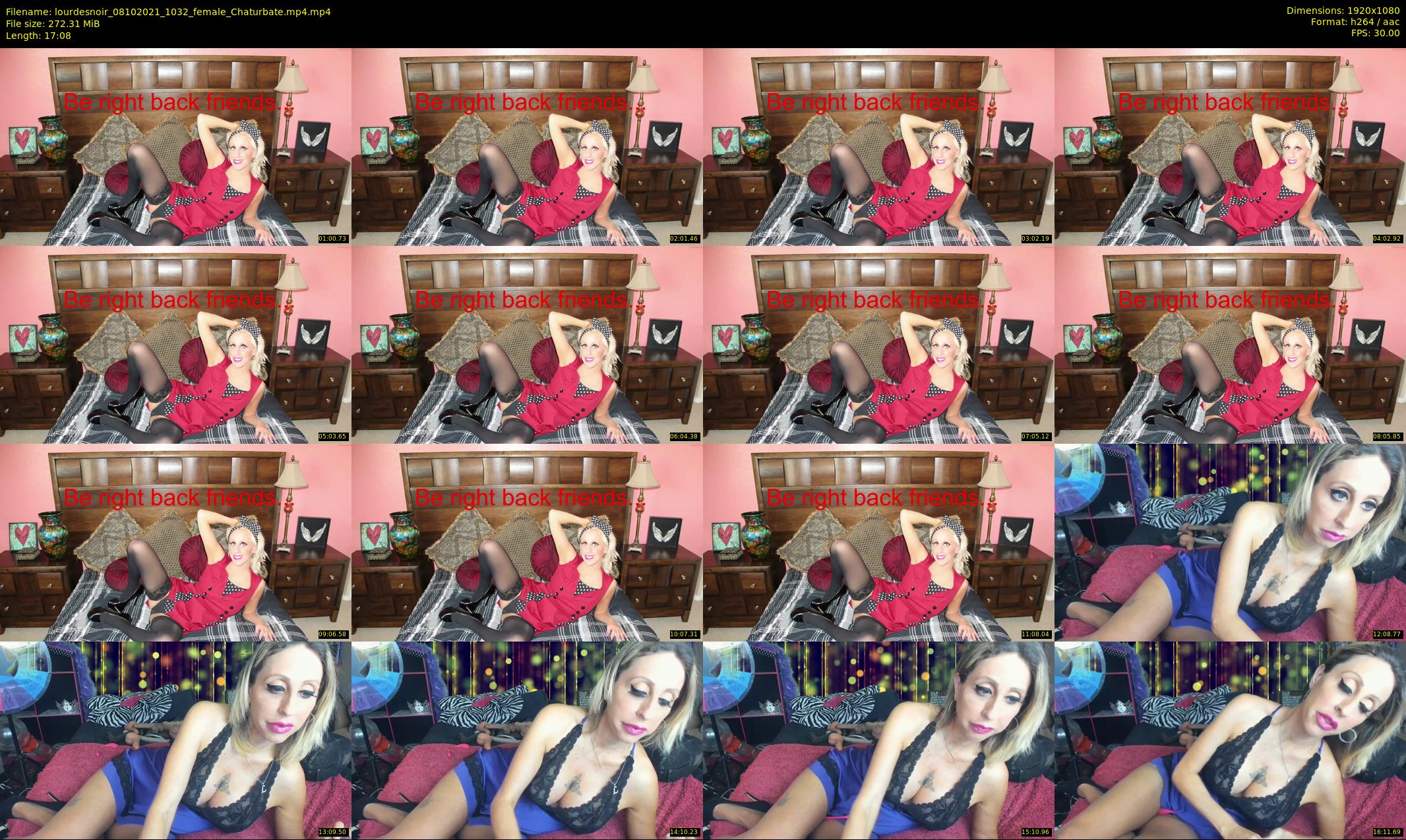 lourdesnoir — 18 minute Chaturbate female cam show recording, 1080p, Oct 8, 2021