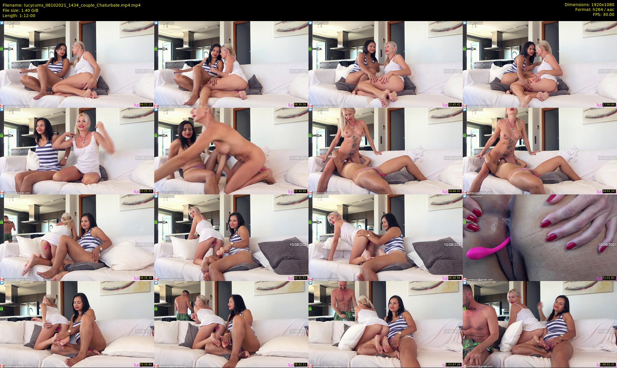 lucycums — 72 minute Chaturbate couple cam show recording, 1080p, Oct 8, 2021