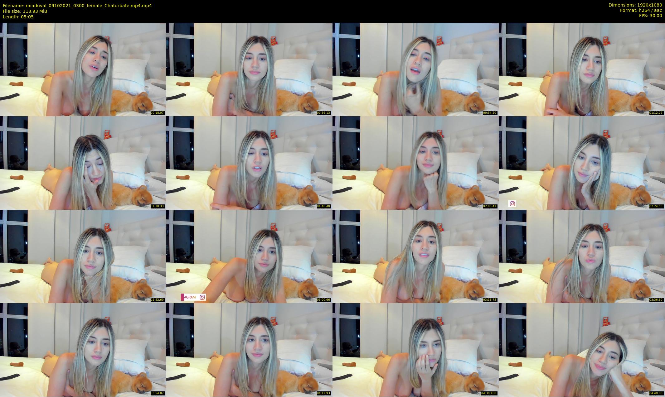 miaduval — 6 minute Chaturbate female cam show recording, 1080p, Oct 9, 2021