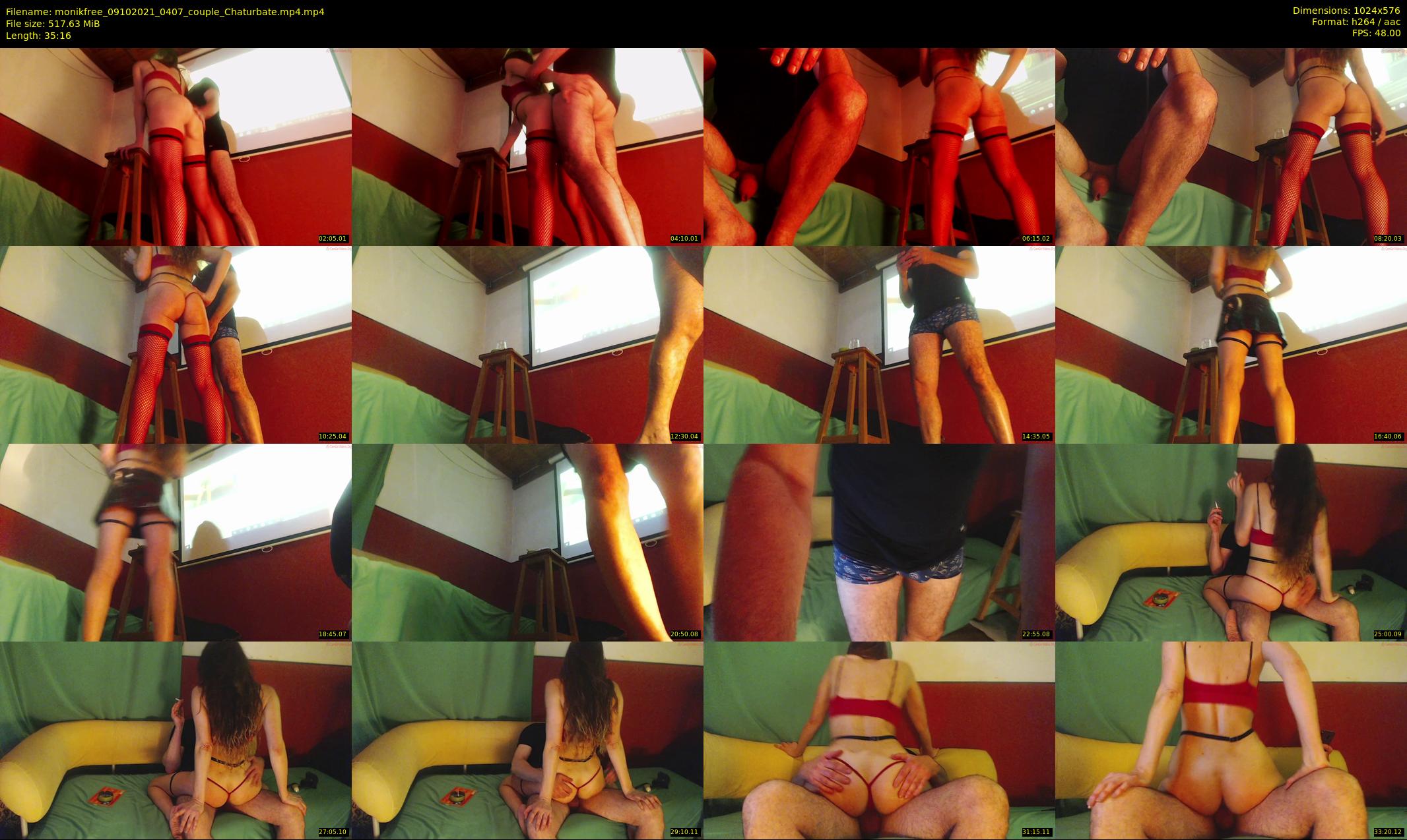 monikfree — 36 minute Chaturbate couple cam show recording, 480p, Oct 9, 2021