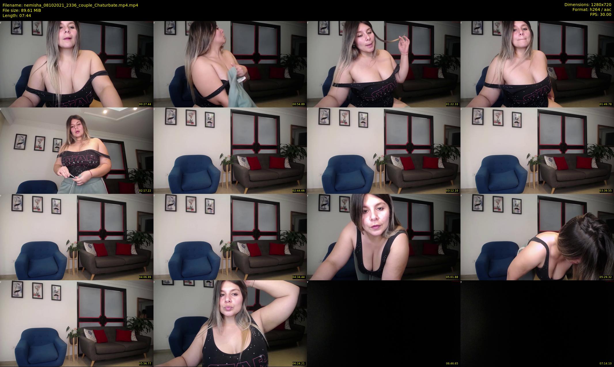 nemisha — 8 minute Chaturbate female cam show recording, 720p, Oct 8, 2021