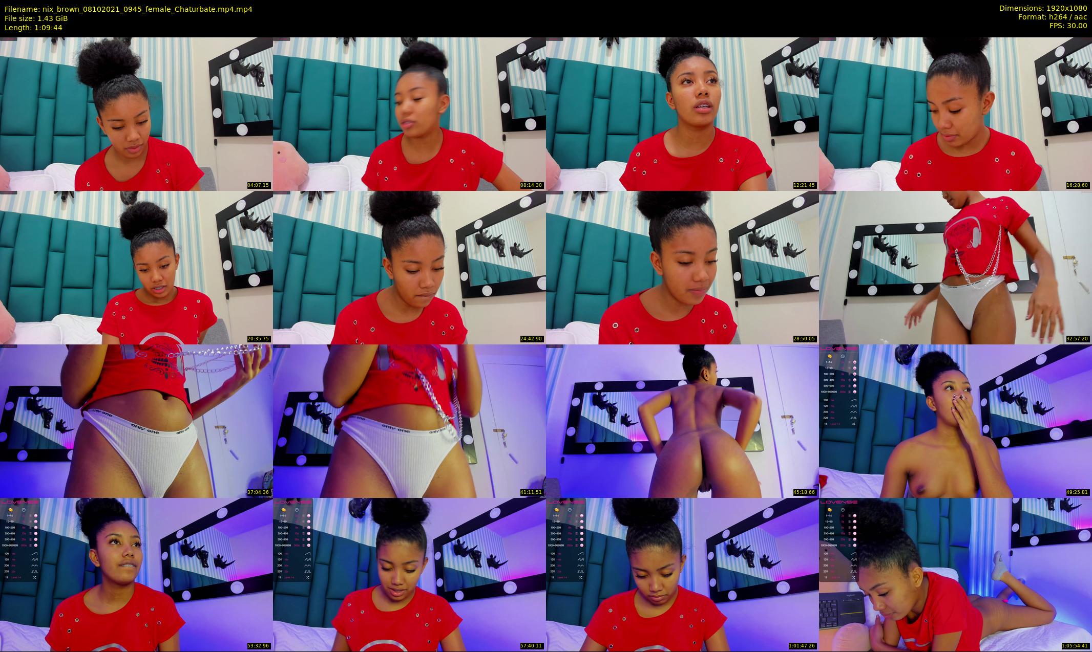nix_brown — 70 minute Chaturbate female cam show recording, 1080p, Oct 8, 2021