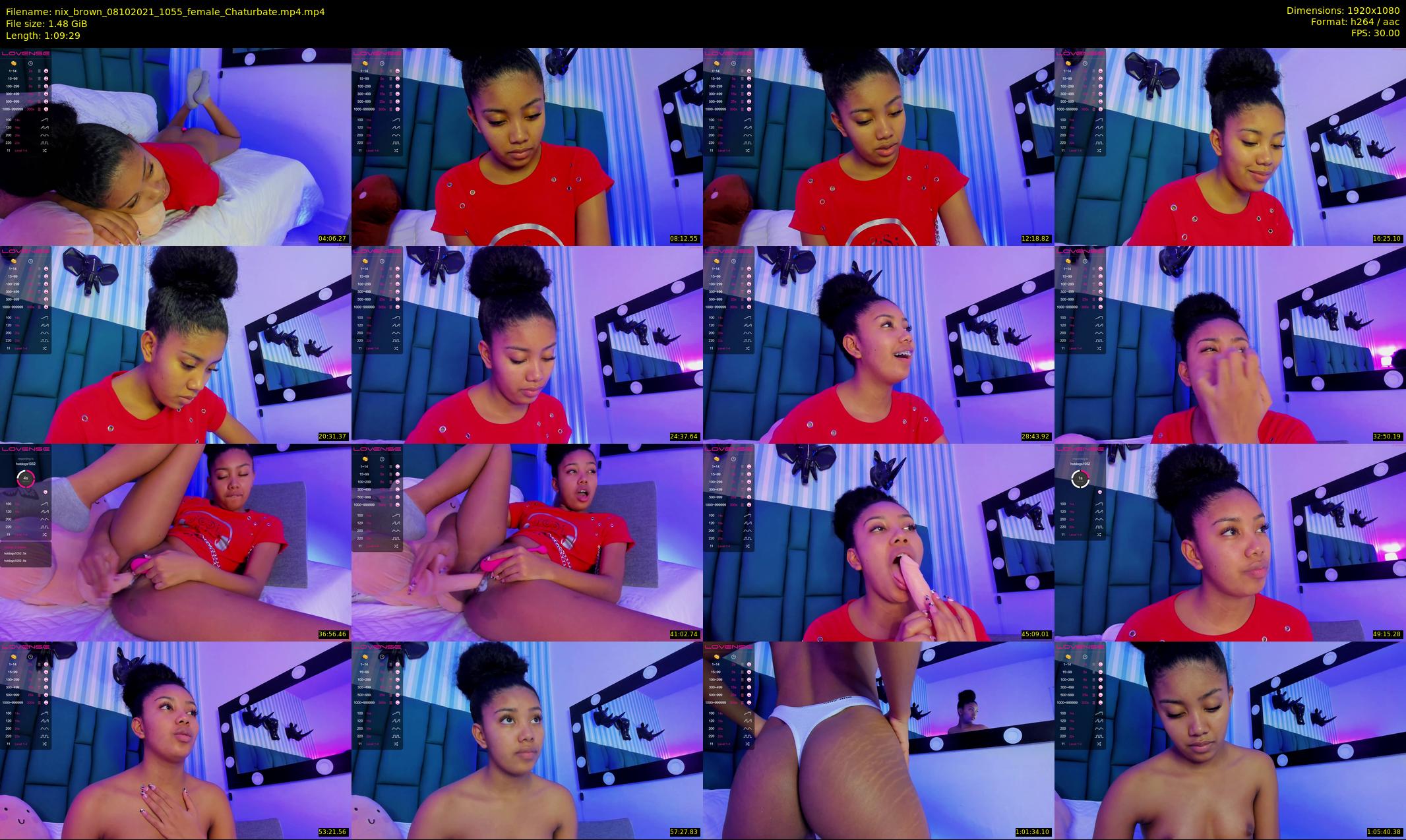 nix_brown — 70 minute Chaturbate female cam show recording, 1080p, Oct 8, 2021