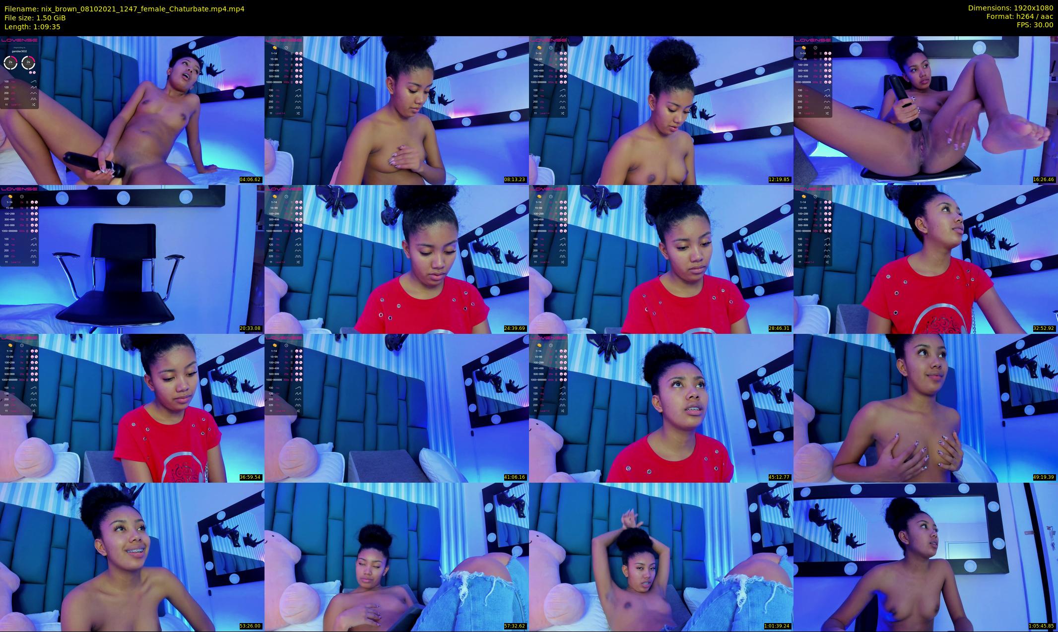 nix_brown — 70 minute Chaturbate female cam show recording, 1080p, Oct 8, 2021