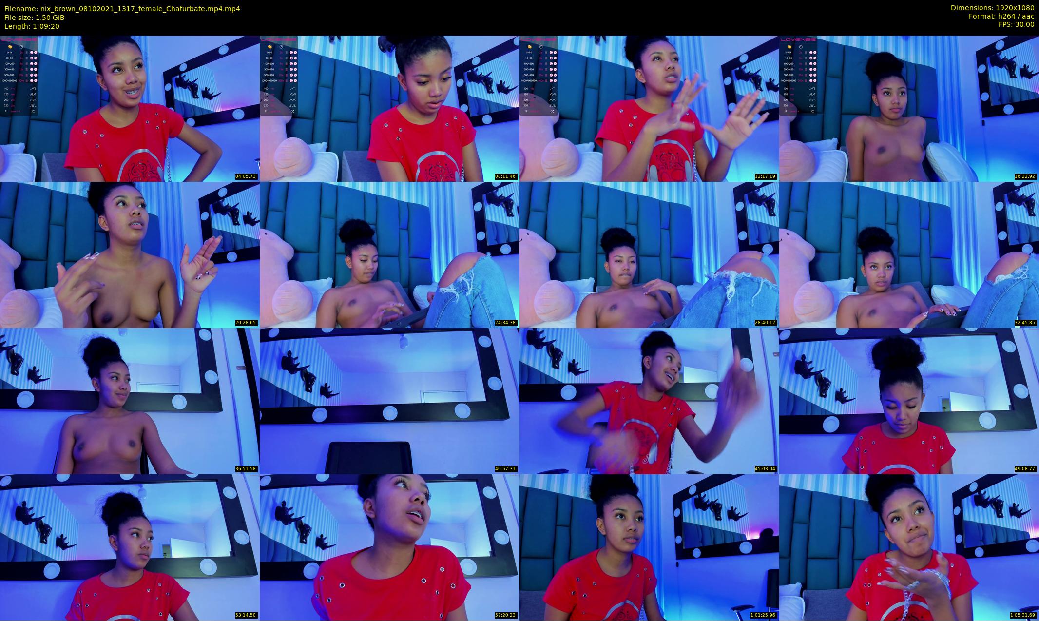 nix_brown — 70 minute Chaturbate female cam show recording, 1080p, Oct 8, 2021