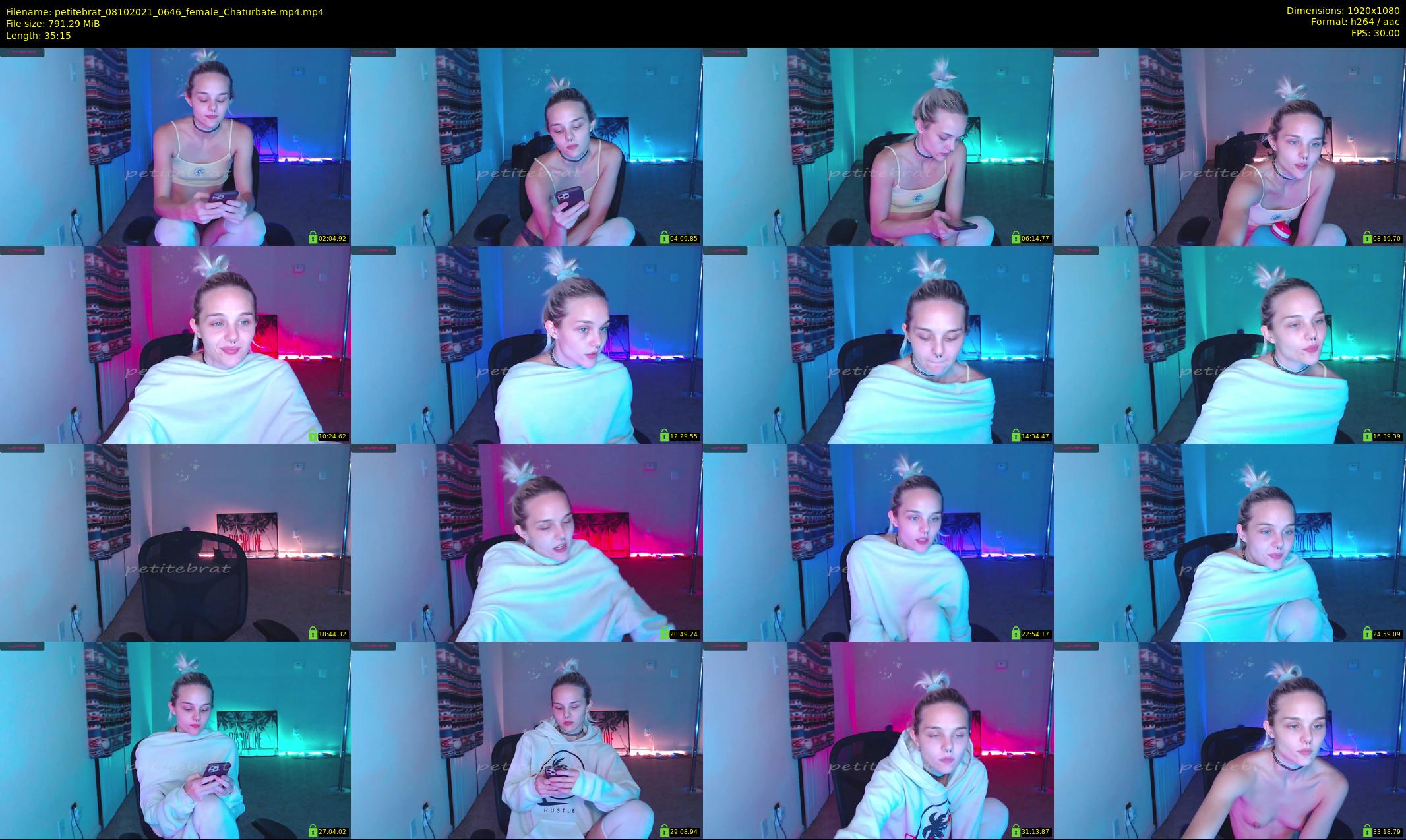 petitebrat — 36 minute Chaturbate female cam show recording, 1080p, Oct 8, 2021